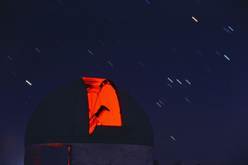 1979. Spring - Orion & Sirius over B-Dome