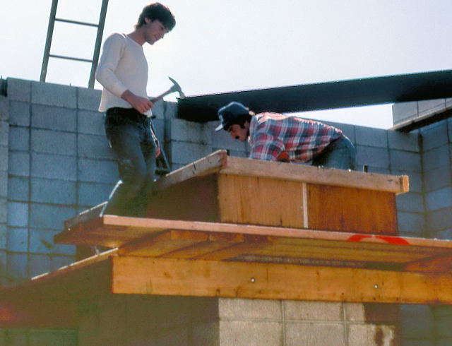 Gerry & Jim framing the pier cap