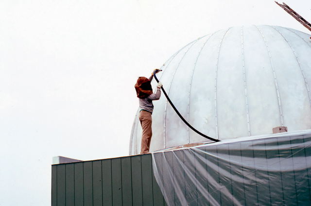 Painting the dome white