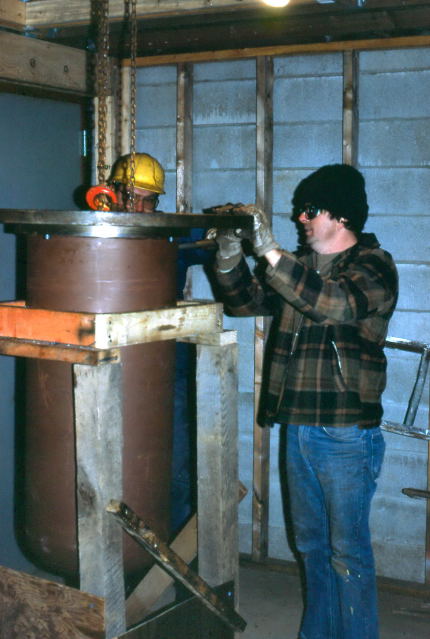 Attach RA disc to polar axis