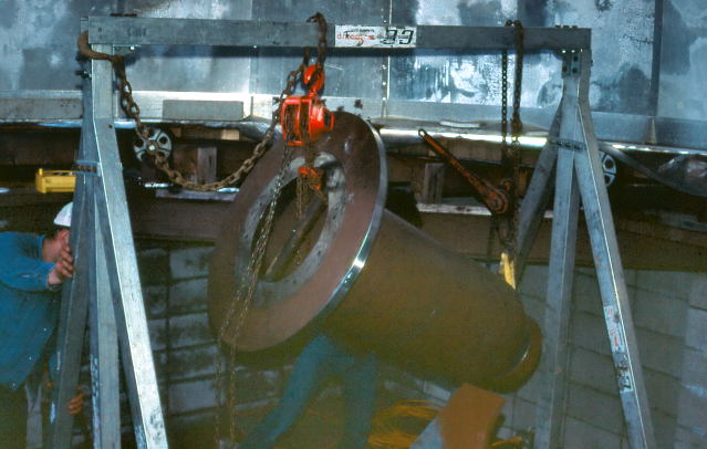 Polar axis on the hoist