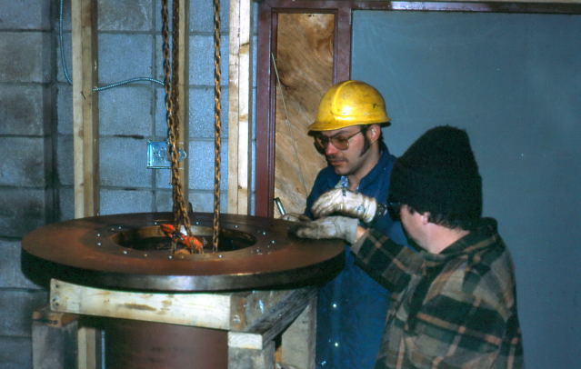 Attach RA disc to polar axis